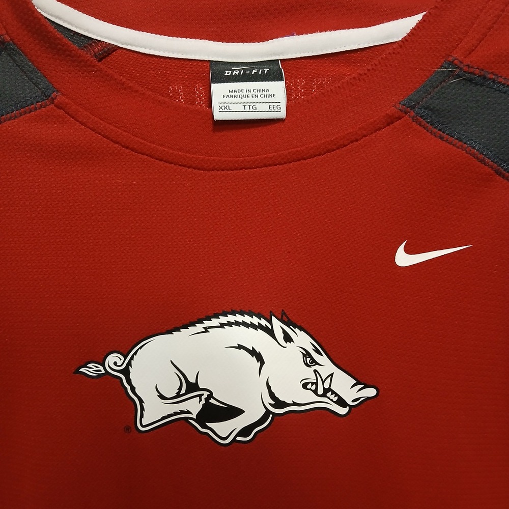 Nike Dri FIt XXL Arkansas Razorbacks Shirt collegiate football sports college - Picture 2 of 6